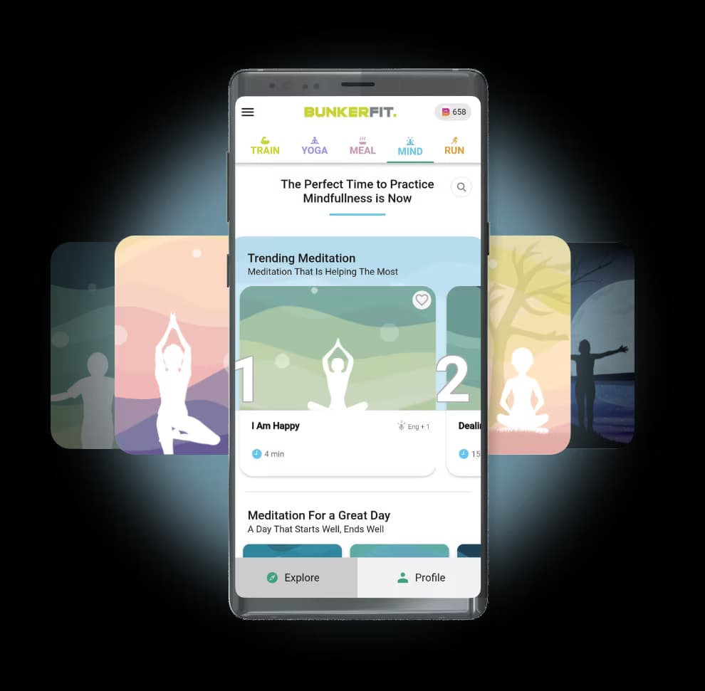 Bunkerfit App Mind Phone