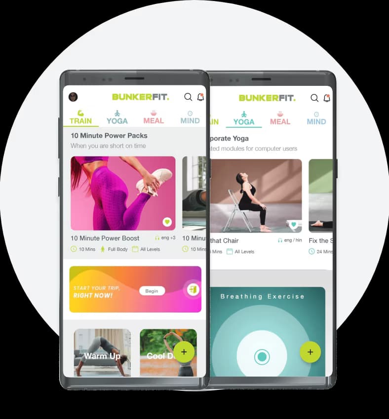 Bunkerfit App Phones